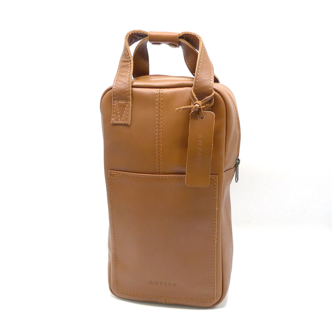 Cape Leather Double Wine Carrier - 