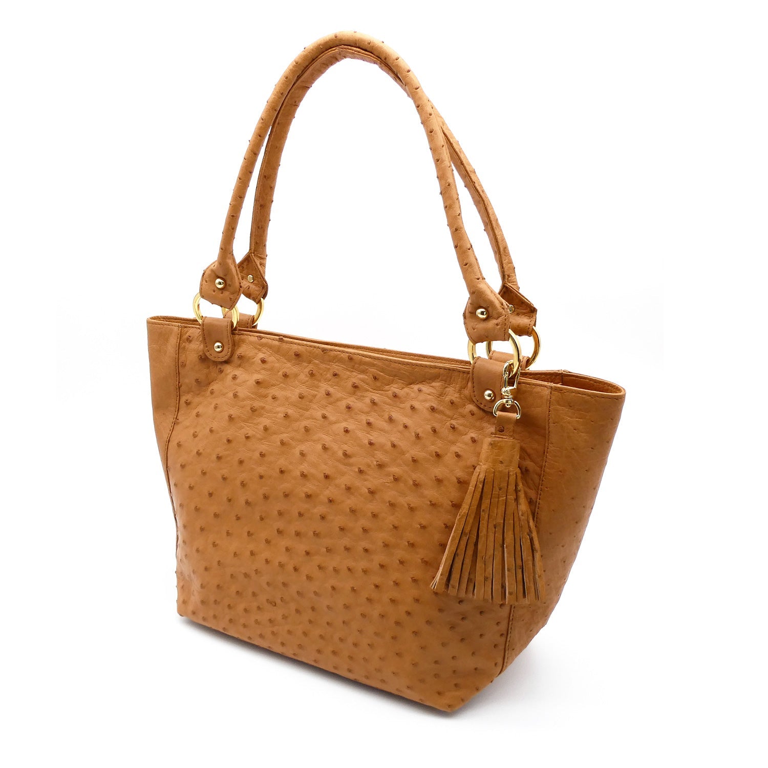 Karoo Ostrich Leather Tote Handbag - Ostrich Leather Bag