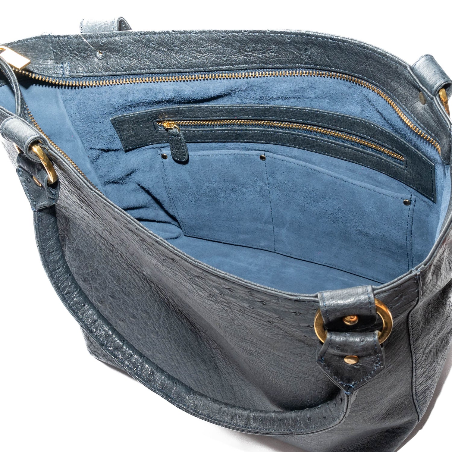 Karoo Ostrich Leather Tote Handbag - Ostrich Leather Bag