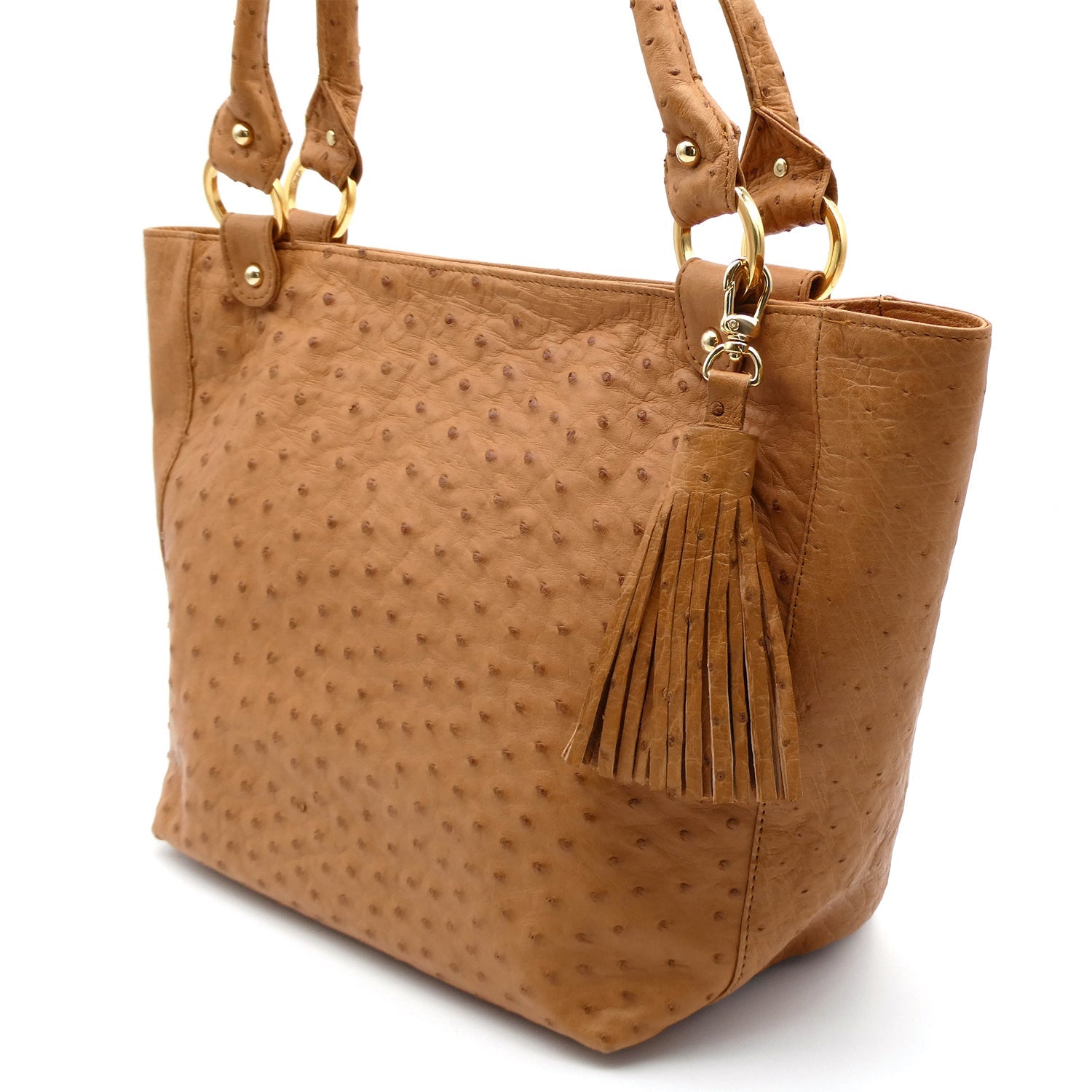 Karoo Ostrich Leather Tote Handbag - Ostrich Leather Bag