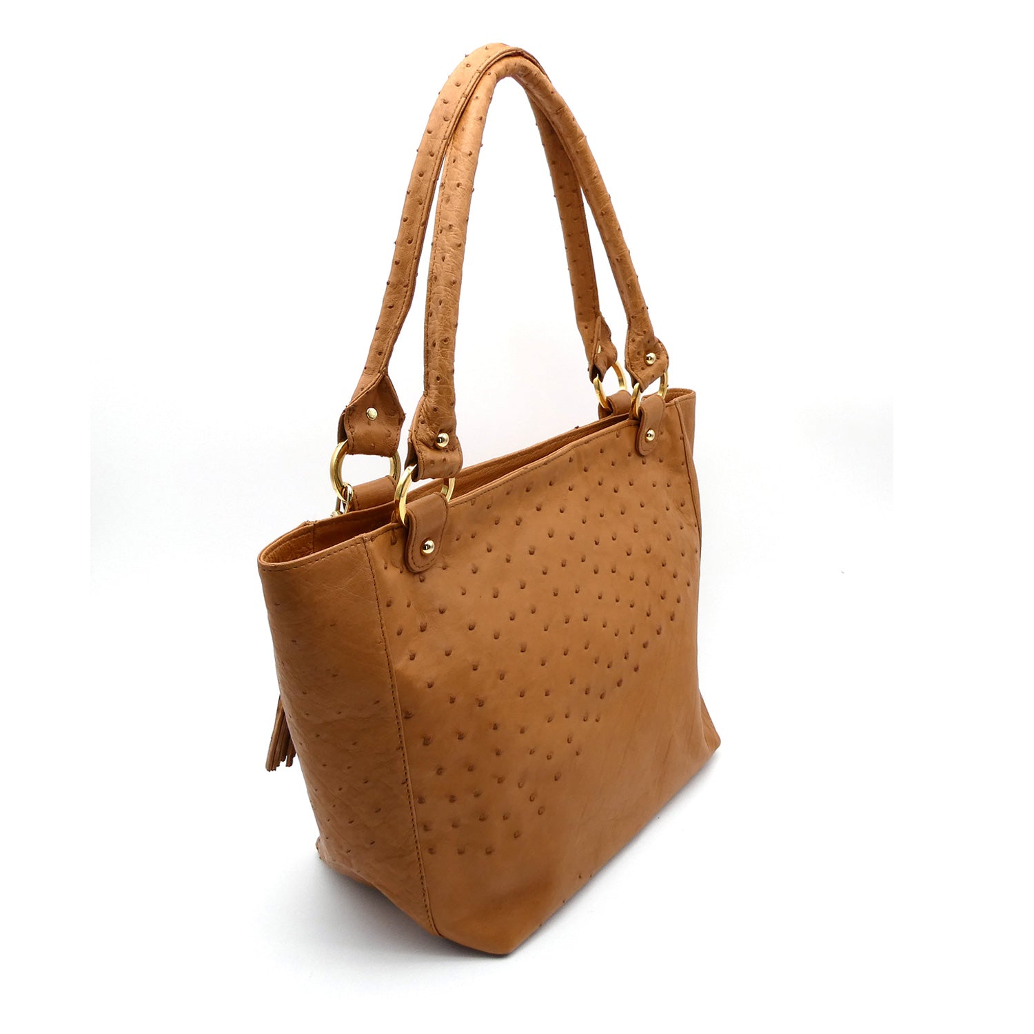 Karoo Ostrich Leather Tote Handbag - Ostrich Leather Bag