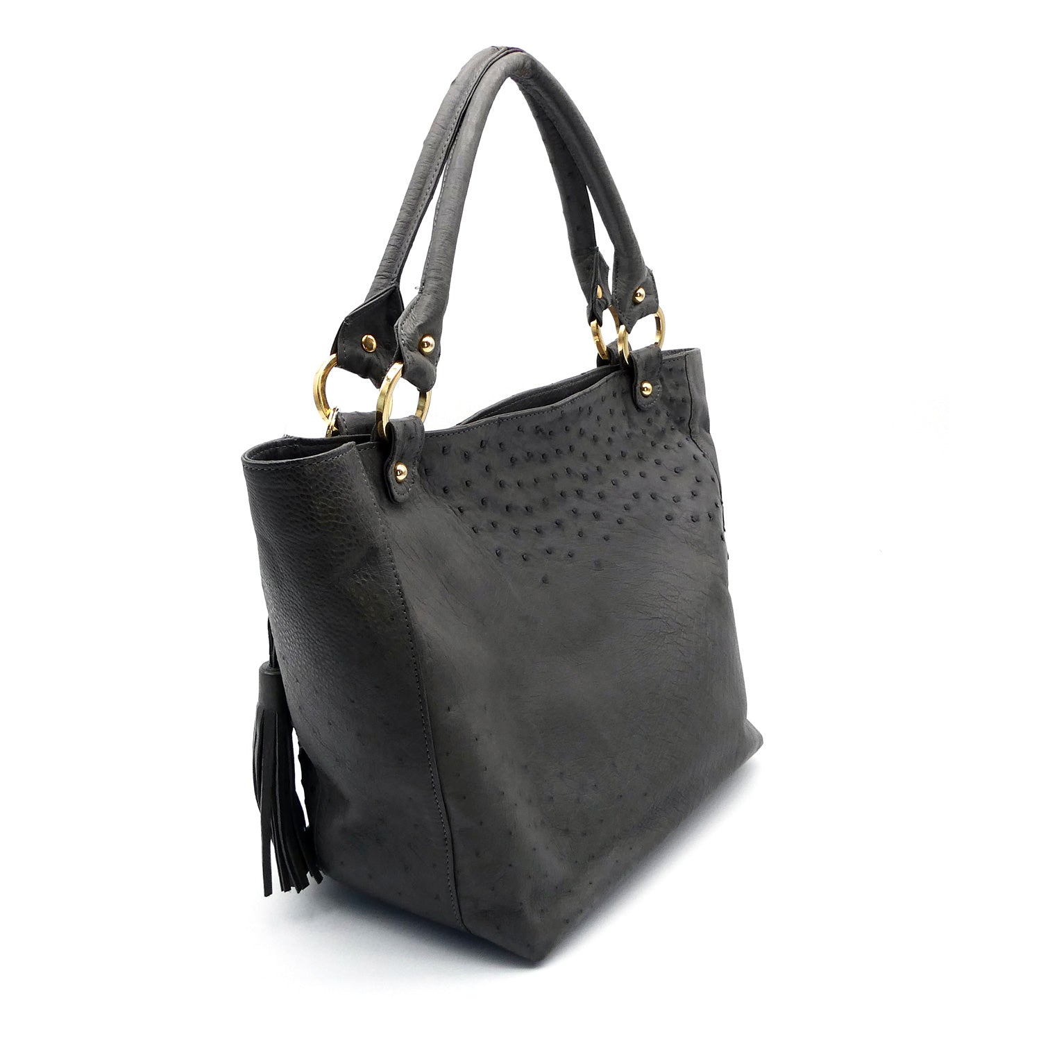 Karoo Ostrich Leather Tote Handbag - Ostrich Leather Bag