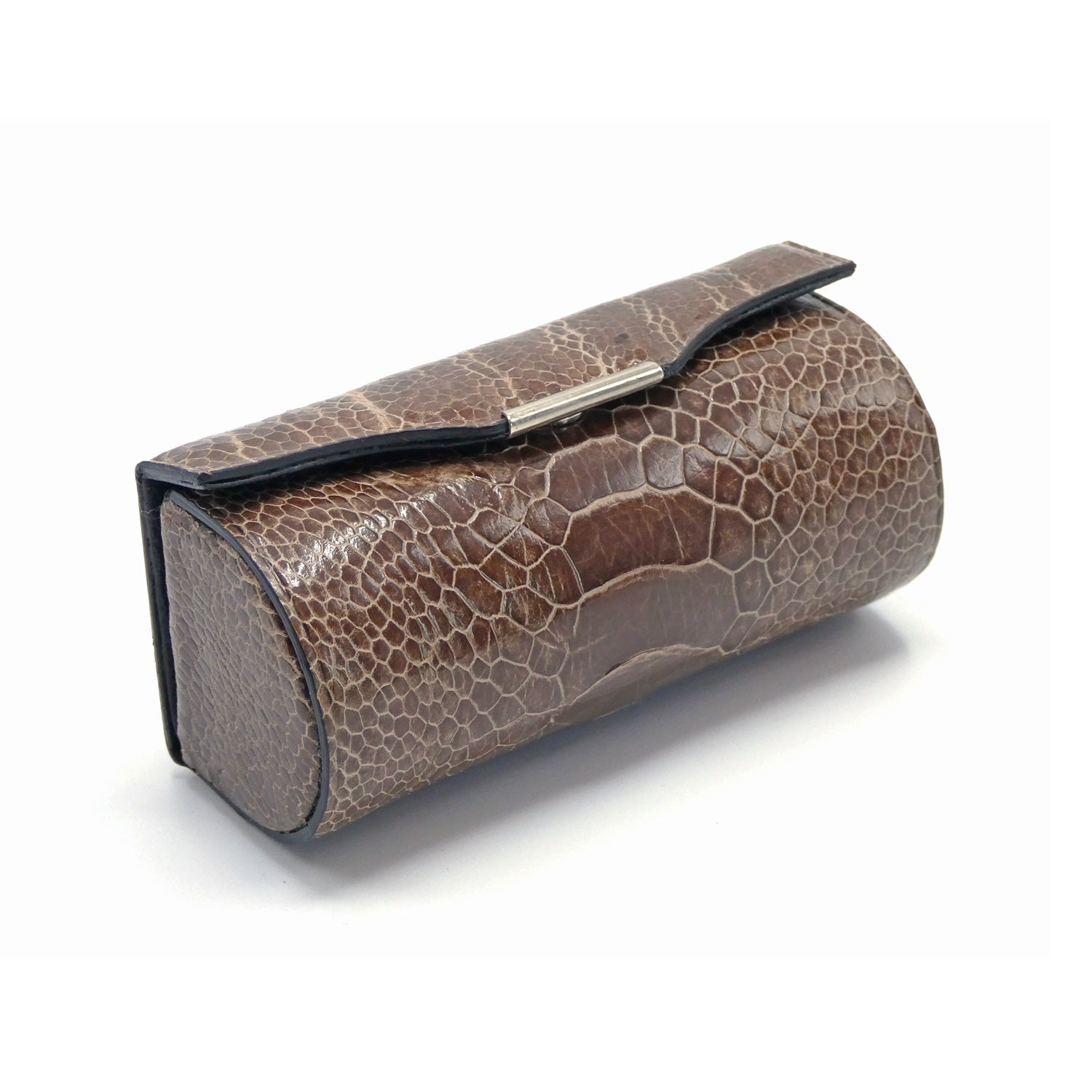 Luxury Ostrich Shin Leather Lipstick Holder - Ostrich Leather Wallet