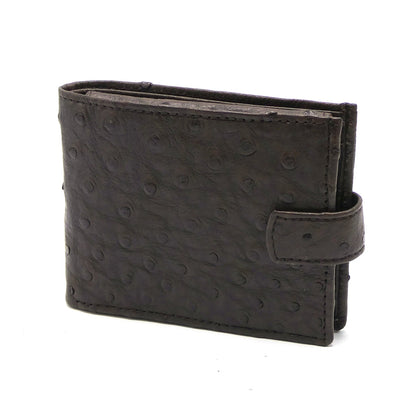 Ostrich Leather Diamond Wallet - Ostrich Leather Wallet