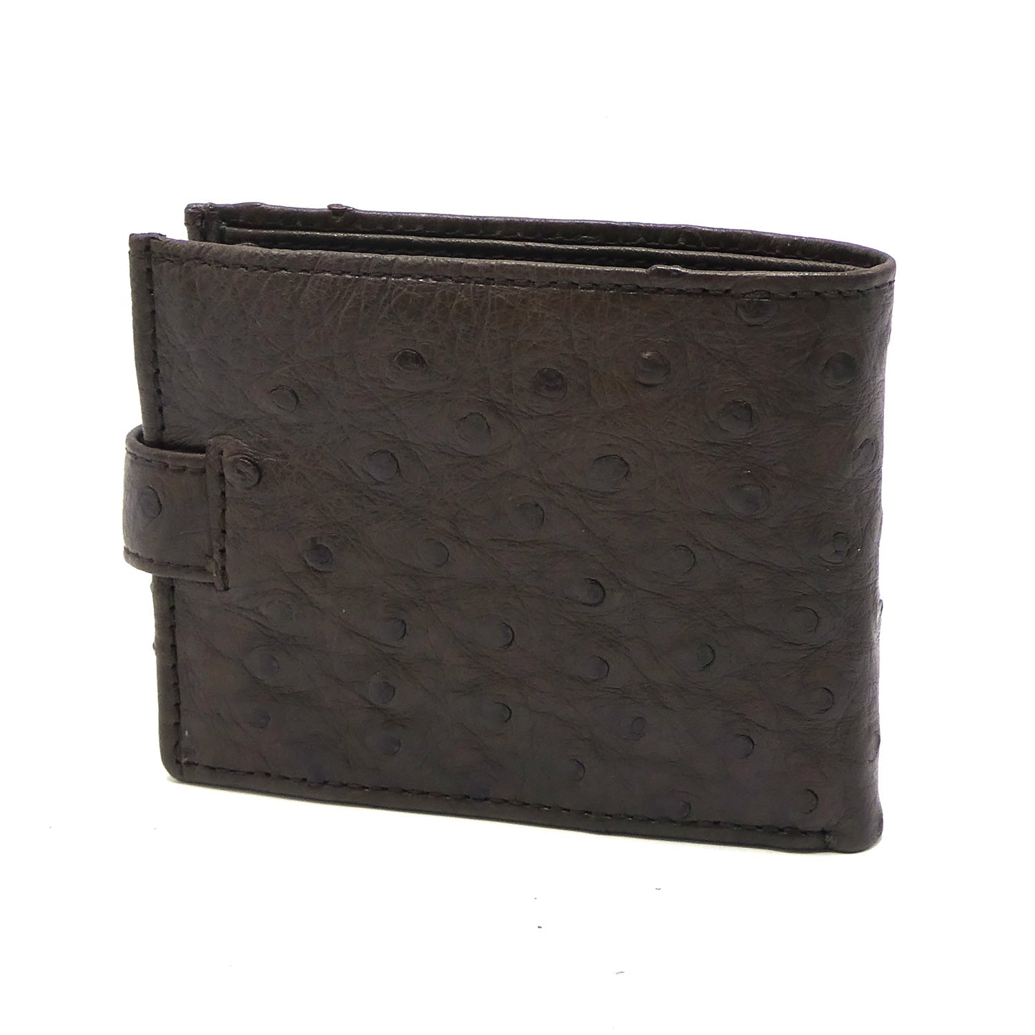 Ostrich Leather Diamond Wallet - Ostrich Leather Wallet