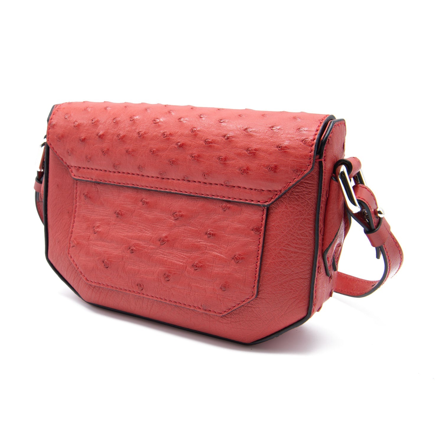 Ostrich shop crossbody purse