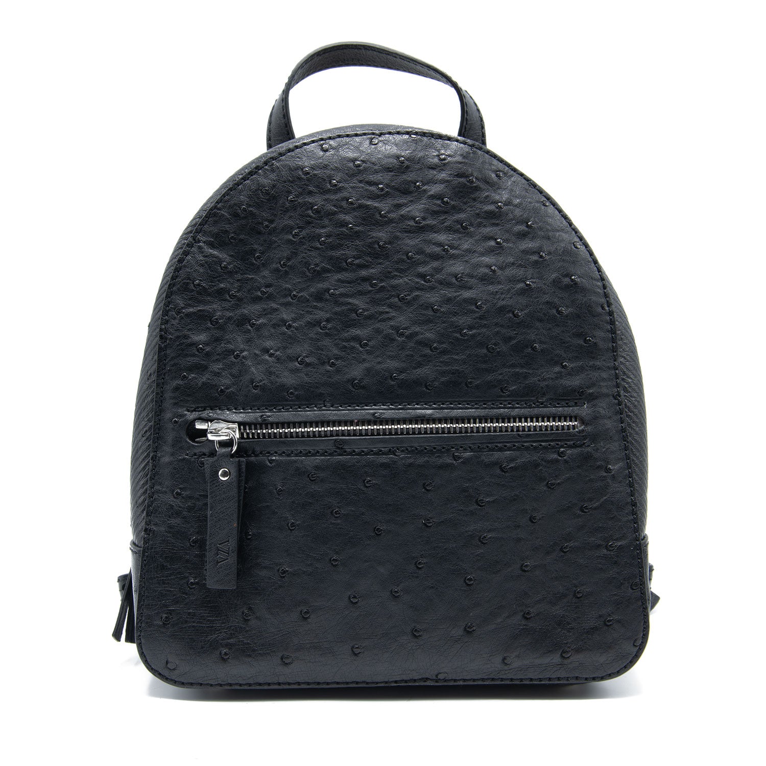 Monogram store leather backpack