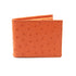 Ostrich Leather Diamond Wallet - Ostrich Leather Wallet