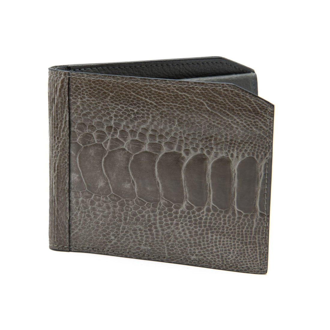 Sante Fe Ostrich Shin Leather Bill &amp; Coin Wallet - Ostrich Leather Wallet